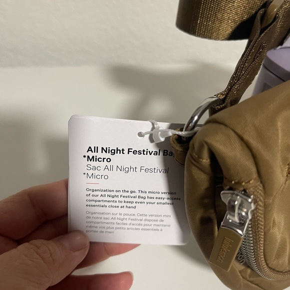 Lululemon All Night Festival Bag Micro NWT One Size - Picture 2 of 9
